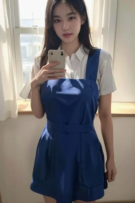 High resolution, high resolution, Attention to detail, masterpiece, Rough skin, Anatomically correct, sharp,
In front of an office building、Facing forward、
((japanese milf, 50 years old)), alone, ((Facial wrinkles)), Shapely large breasts, Random hairstyle, Chubby body type,
,white collared blouse、Navy blue tight skirt、Look Down、landscape,A gentle smile、A gaze that seduces viewers、