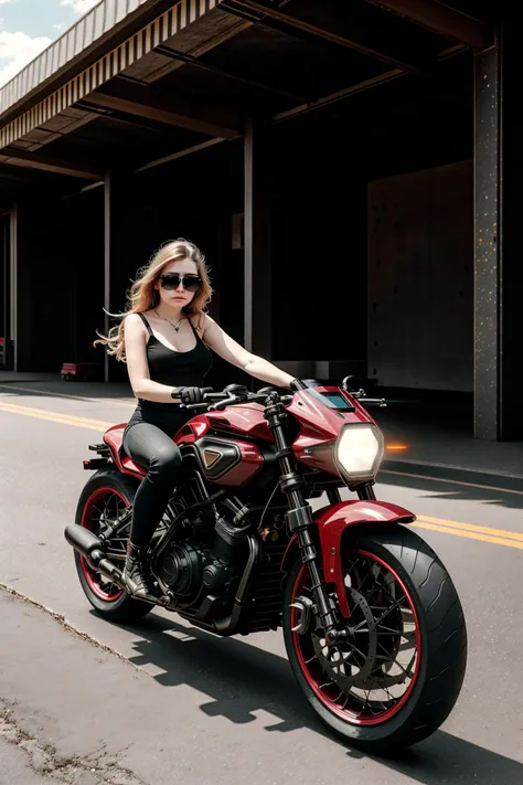 <lora:LoHa_SuperBikeV2:0.7>
masterpiece, highly detailed photorealistic 8k raw photo, best cinematic quality, volumetric lighting and shadows, 1girl on Rustic Red sprbk, futuristic cityscape, Close-up