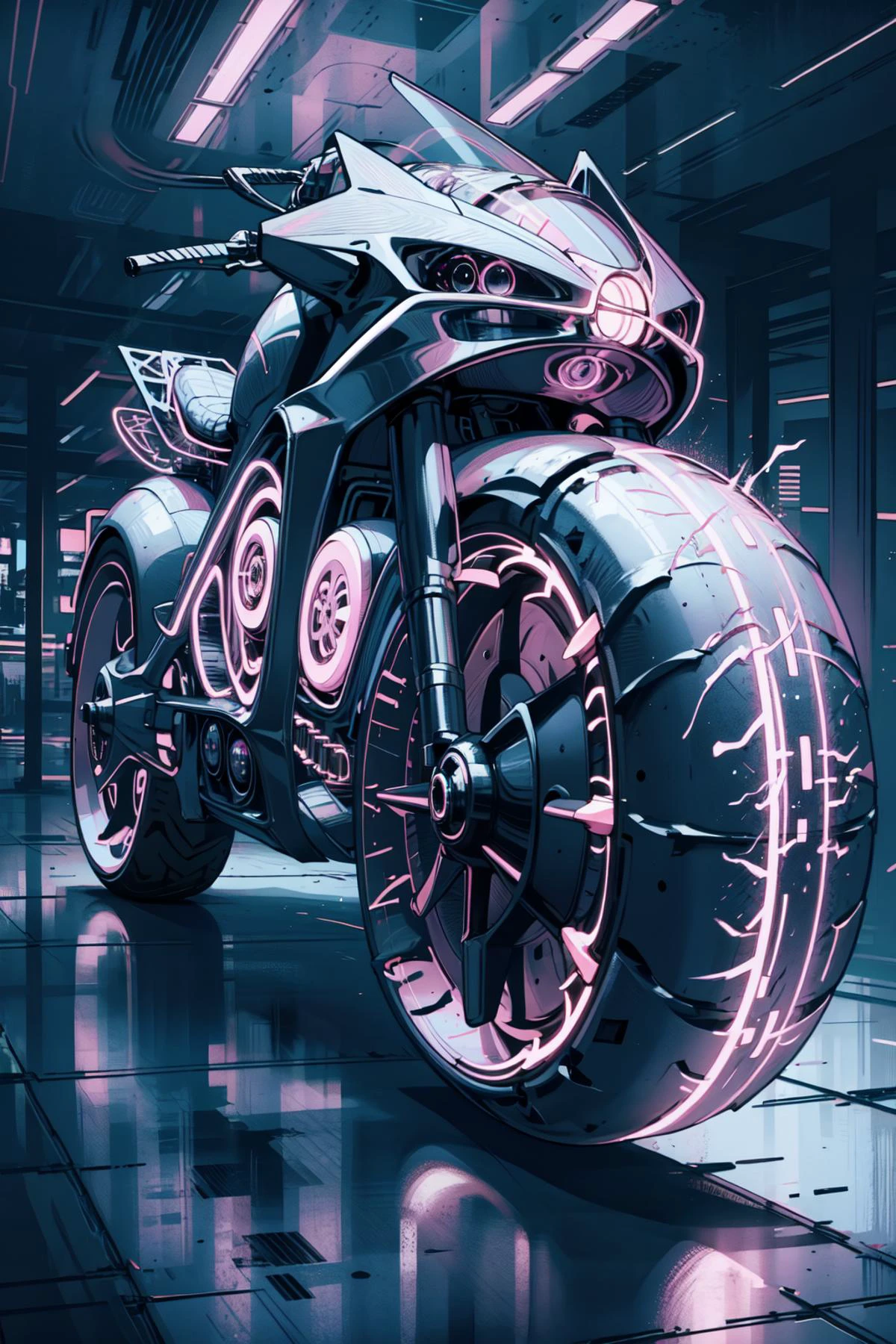 (style of Philippe Druillet:1.3), dark purple theme, (dark theme:1.2), 1girl, white hair, riding,masterpiece, best quality, ultra high res,
<lora:LoHa_SuperBikeV2:0.8> sprbk, superbike