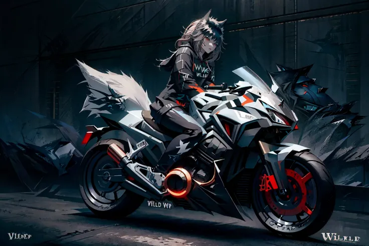 <lora:edgFantasyHoodies:1> edgFD,(wild wolf theme design hoodie,wild wolf theme hoodie:2) , fantasy_dress, edgFD_hoodie,
(1girl,tall,riding motorcycle:1.5),
<lora:zzfutbikzz_v1:0.9> zzfutbikzz, large heavy motorcycle