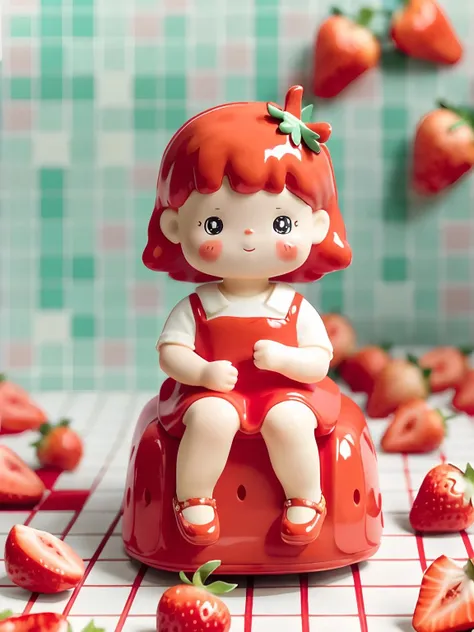 blindbox, 1girl, solo, sitting, strawberry, blurry background, blush stickers, red dress, shoes,
<lora:cute_blindbox_v1:0.7>