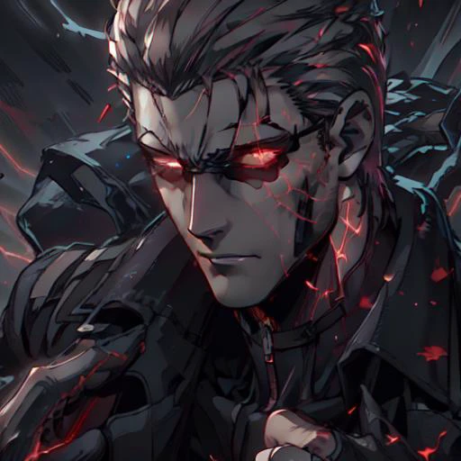 (Albert Wesker:1.4), highly detailed, highres, extremely detailed, perfect eyes, perfect face, high quality, detailed face, anime, best quality, masterpiece, 4k, 8k, absurd resolution, intricate detail, detailed eyes, animation, illustration, short hair, mature male, looking at viewer, shades, sunglasses, 1boy, black shirt, black trench coat, high definition, sharp focus, animification, <lora:dreamlookai_lora_db_bb89d853_ckp_9966b693_step_3000_Wesker:0.7> wesker, <lora:Hiroyuki Kitazume:0.4>, <lora:beard_slider_v10:-3>, <lora:gender_slider_v1:-4>, slick back hair, <lora:AlbertWeskerRE:0.5> AlbertWeskerRE, <lora:hyperdenoiser_v090:0.6>, <lora:hyperrefiner_v090:0.6>, <lora:glowingveins-nvwls-v1:0.9> glowingveins, (glowing veins), electricity, <lora:REAlbertWesker:0.7> REAlbertWesker, red eyes, red sparks,