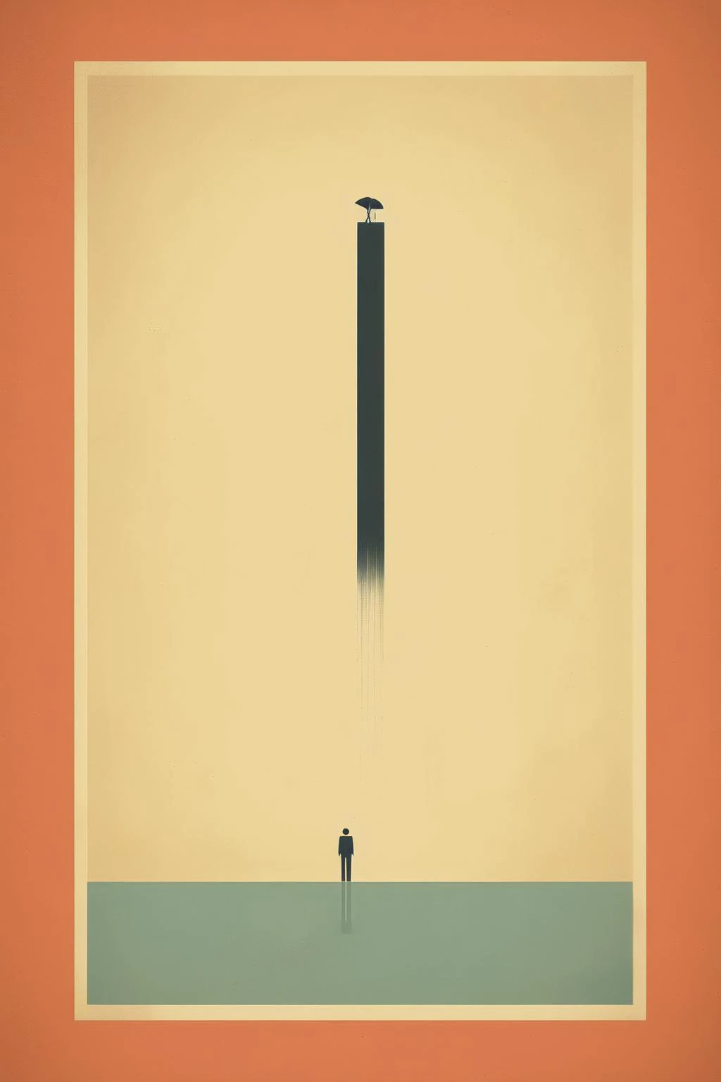 <lora:Olly Moss Style:1>Olly Moss Style - motivational poster without any words, retro simplistic and minimalistic style