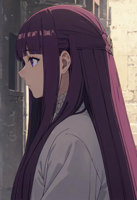 (safe:1.10), best quality, masterpiece, highres, solo, (fern_sousounofrieren:1.10), profile, from side, upper body, anime_style, 19 <lora:fern_sousounofrieren:0.80>