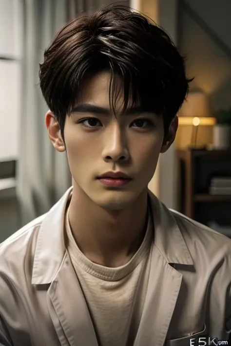 ((masterpiece)),((bestquality)),8k,high detailed,ultra-detailed,photography,award winning,documentary,Original Photo,realistic,(EOS R8,50mm,F1.2,8K,RAW photo:1.2),1boy,<lora:Hsu Wen-Tao:0.8>,black eyes,glint,Textured Menâs Haircut,solo male,slim Asian boy,male focus,solo,handsome face,real skin texture,well-proportioned hands,think eyebrow,portrait,<lora:add_detail:0.75>,<lora:muscle_slider_v1:-0.35>,<lora:weight_slider_v2:-0.35>,Happy Birthday,cinematic lighting,Soft illuminaotion,