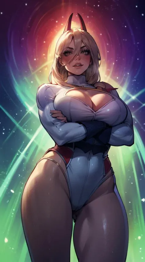 (masterpiece:1.2, Highest quality),(Very detailed),8K,wallpaper,1 female,Mature Woman,48 years old,Sentai Heroine,Muscular,((Metallic squadron suit)),(((Better Hands))),((The background is Galaxy Flash)),Random hairstyle,Random Pause,(((Beautiful female hands,detailed drawing of a hand))),cyber punk,((Beautiful trading cards,gold framed))