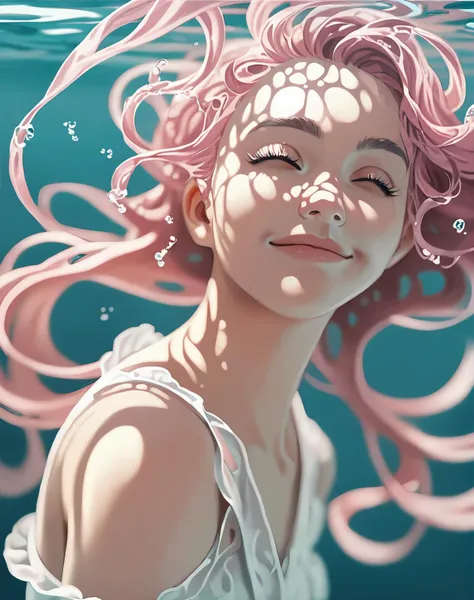 (score_9,score_8_up,score_7_up),<lora:yoneyamaiXL_JS2_lokr_V12:0.9>,1girl,solo,closed eyes,pink hair,bubble,portrait,closed mouth,air bubble,underwater,water,bangs,blurry,smile,eyelashes,