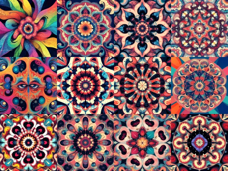p4a psychedelic infinite love <lora:p4a_mandala_v1_hard_a-lora-e20:1>