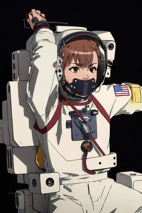 best quality, intricate details,
1girl,
<lora:misakaMikoto_:0.8> misaka mikoto, <lora:panelGag_v10:0.8> panelgag, <lora:clothesSpacesuit_v10:0.8> spacesuit,