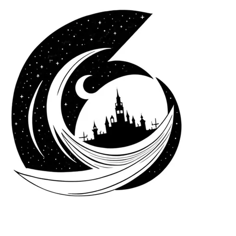 minima2023, cantered, black and white illustration, white background, negative space, superhero, stars, simple tattoo, lineart,