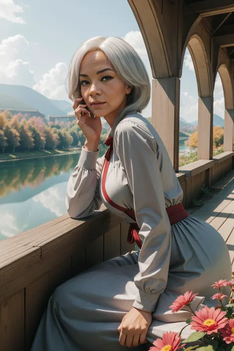 m3lina_n0texist, (stylized by Beatrix Potter:1.0) , mundane monochrome, Trillwave, intricate details, best quality, cinematic shot of a [Sculptural|Miserable] Dazzling Burgundy and Forest Green Macedonian ([Raft:Viaduct:5]:1.3) , it has cozy details, it is smooth, Anime lake in background, Disruptive beach and flower field, Winter, Sharp and in focus, Fearful, Starlight, pinhole lens, Infrared, made of Straw, taiji, Highres, wallpaper, common, cinema