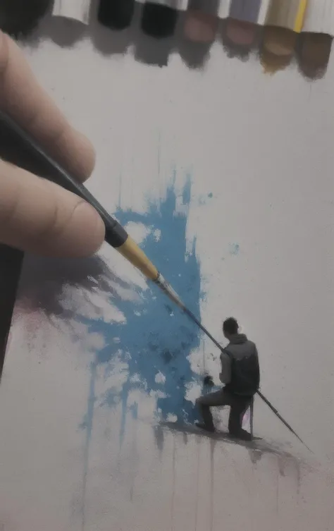 speedpainting, a lot of people doing something at some place