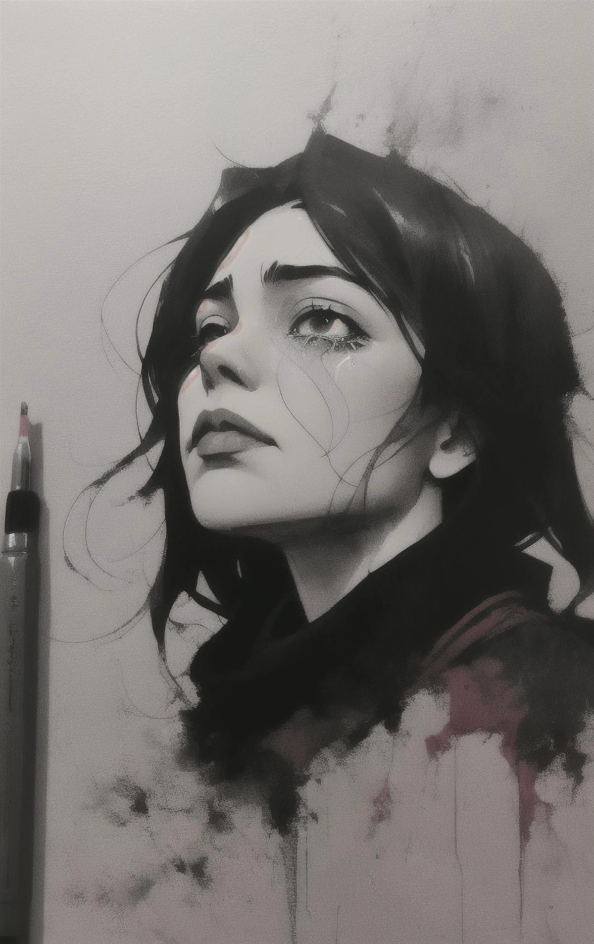 speedpainting, A very high resolution image from True Tears anime, Medium Shot