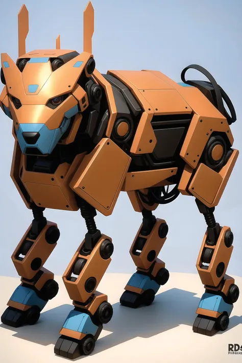 [dog:robot: , 0.5], mecha, high quality, best quality, 4k, 3drender, hard surface <lora:Hardsurfacev1:1>