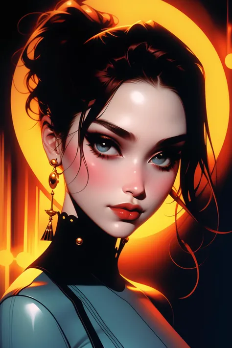1girl, (stylized by William Whitaker:1.0) and (Robert Stivers:0.9) and (Allen Williams:1.2) , [8k Unity Engine, award winning, highly detailed, angle from above of a slight traditional Flemish (Female [Poltergeist|Carole Bouquet]:1.3) , she is very Stunning and Delicate, she is holding a Headboard, she is feeling very disappointed, she is Playing video games, Carole Bouquet has Compelling chin and [Distorted:Supernatural:4] mouth, dressed in a very Glib Tube top inspired by Wes Gordon, has lots of intricate details and motives, she has Gold hair, Carole Bouquet has a [Scenic:Striped:20] traditional Maori Mustard Anime Eyes, Tie, from inside of a Absorbing Danceclub, winter field and hillside, Stars in the sky, FOV 90 degrees, Shameful, Abstract Art, Reflected light, F/14, Kodachrome, dark black and Vivid splash, Spirals, detailed face, skin pores, trending on CGSociety, unreal engine::3]