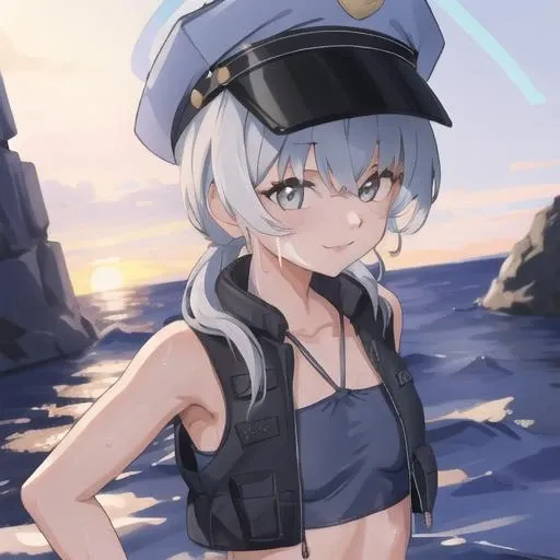 <lora:valkyrie-06:1>, v4lkyr13, 1girl, bare arms, from below, standing, ass focus, back view