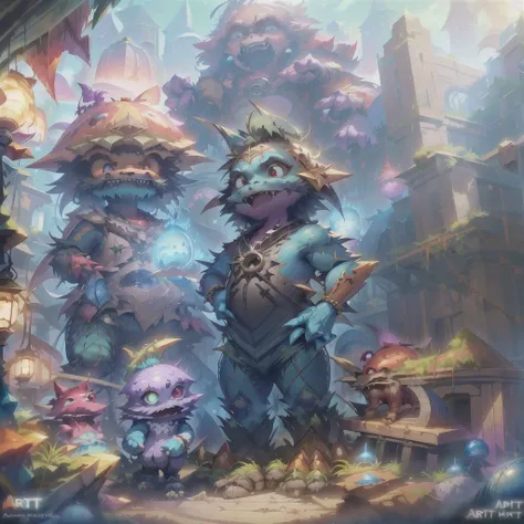 <lora:c4ttitudeflatver:1> <lora:FF14 Art:1> <lora:C0t3Drxg0ns:1>(cute monster), (art by Emil Melmoth:1.2),art by Peter Gric, digital art, over the shoulder shot of a Kintsugi muscular Palauan Jon Bon Jovi , ((best quality, masterpiece)), animal being, powerful, strong, happy, cute, fearless, mighty