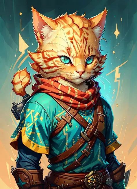 c4ttitude link \(zelda botw\) in the style of 0mib <lora:0mib3(gut auf 1):0.65> <lora:c4ttitudeflatver:0.75>