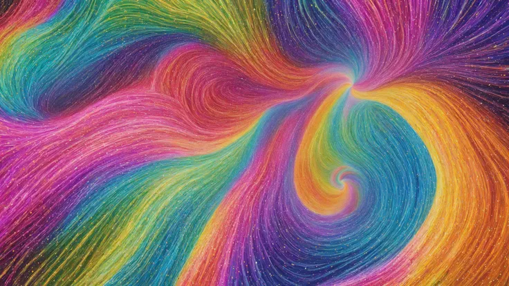 Art By Alex Grey, Psychedelic, Vibrant, Geometric, Detailed, Intricate, Colorful, Abstract Expressionism, trippy, swirls, abstract shapes, multicolored, mesmerizing, sparks, mind blowing, visually stunning, ethereal, cosmic artwork, visionary art, surrealist art, optical illusion, space age design, kinetic art, ethereal dreamscapes, modern art movement, unreal digital art