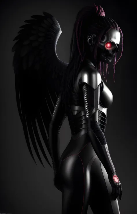 (horror art:1.1), dread, unity 8k wallpaper, ultra detailed, beautiful and aesthetic, masterpiece, best quality, (The Angel of Death:1.1), hyperrealism, neon colours, hyper realistic color photo, realistic photography, biomachines, bio machine, ((hnsrdlf style)), dark atmosphere, gothic art, futuristic, realistic blood, RTX graphic, HDR, ultra detailed, sharp theets, high quality render