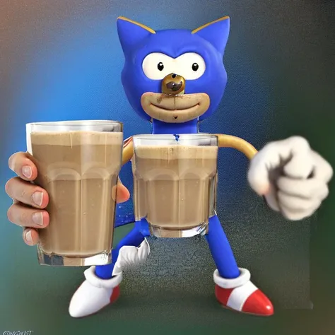 UNICODE(masterpiece, best quality:1.2), <�lyco:Sonic:0.8>, <�lyco:concept_choccymilk-10:1.0>, sanic, choccymilk, pointing at viewer, holding, cup