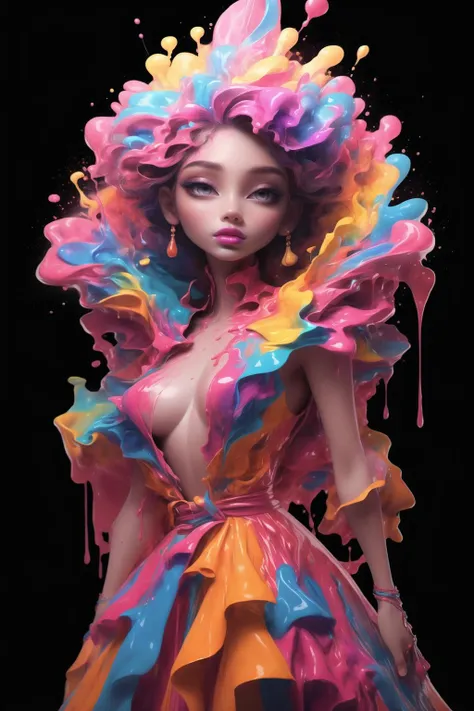 (masterpiece, top quality, best quality, official art, abstract aesthetic),solo,(1girl),(upper body|full body),a woman with colorful lipstick,psychedelic dripping colors,small breasts,best of behance,inspired by Alberto Seveso,smooth digital artwork,behance art,stunning digital art,beautiful acrylic fluid portrait,cgsociety saturated colors,photorealistic digital arts,trending digital art,surrealistic digital artwork,glossy digital painting,exquisite digital fashion photography,uhd,<lora:colorfulface:0.9>,