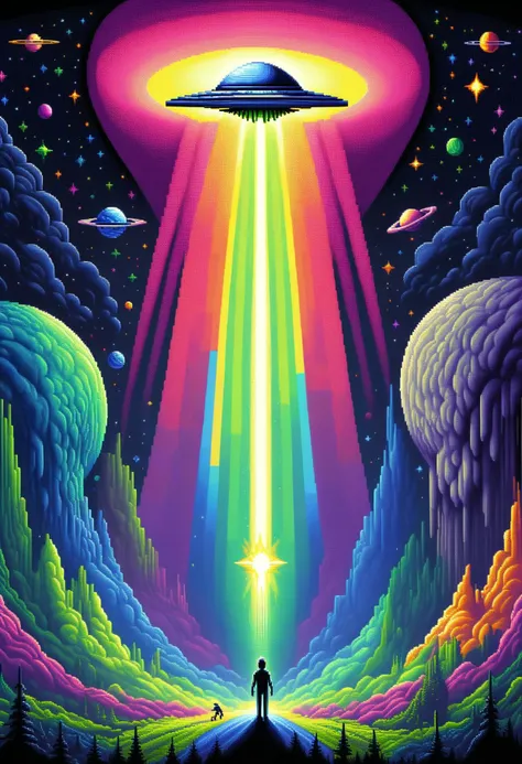 DonM8u663dXL,pixel art  celestial motion, extraterrestrial, solstice, aurora  <lora:DonM8u663dXL-000008:1>