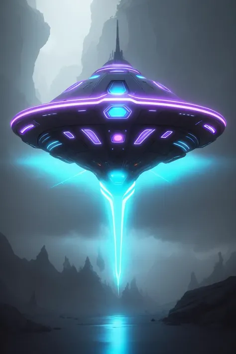 battle space ship , sp4c3sh1p, <lora:sp4c3sh1p:0.8>,atmospheric volumetric fog,rim lighting,blue purple neon,electricity