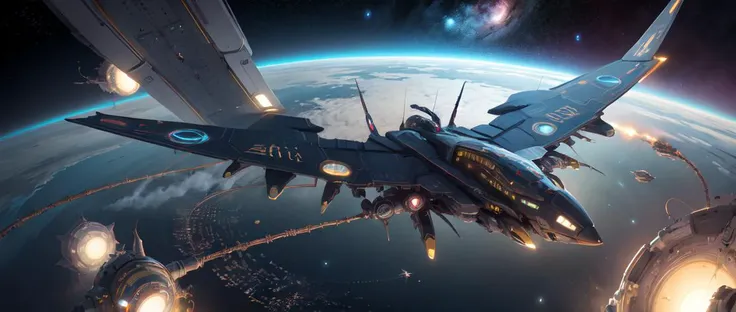 <lora:sp4c3sh1p:0.4>  medusa chaos space [airplane:0.3], cybernetic wires, orbiting, floating, tundra