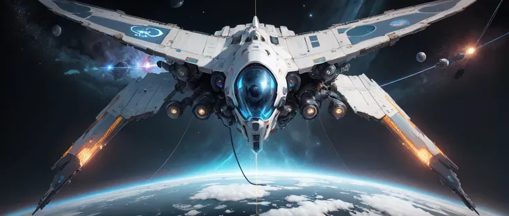 <lora:sp4c3sh1p:0.4>  medusa chaos space [airplane:0.3], cybernetic wires, orbiting, floating, tundra