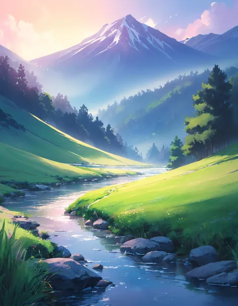 watercolor painting of a beautiful landscape art by ilya kuvshinov and lois van baarle and sam yang and ross tran and wlop and artgerm, digital art, highly detailed, intricate, sharp focus, trending on artstation hq, deviantart, pinterest, unreal engine 5, 4 k uhd image