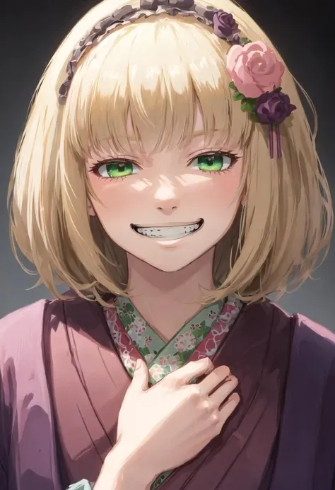 best quality, masterpiece, highres, solo, {moriyama_shiemi:0.90}, evil_grin, evil_smile, grin, portrait, looking at viewer