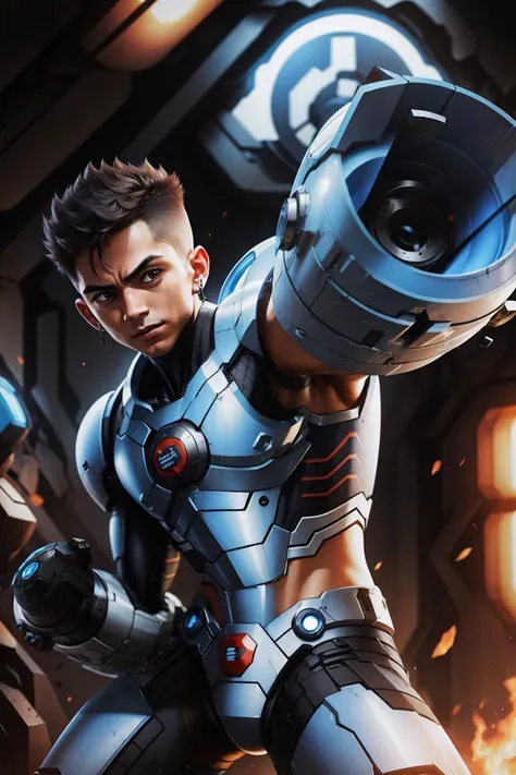 <lora:Arm_cannon-10:0.9> 1boy with ((arm cannon)), black full armor
