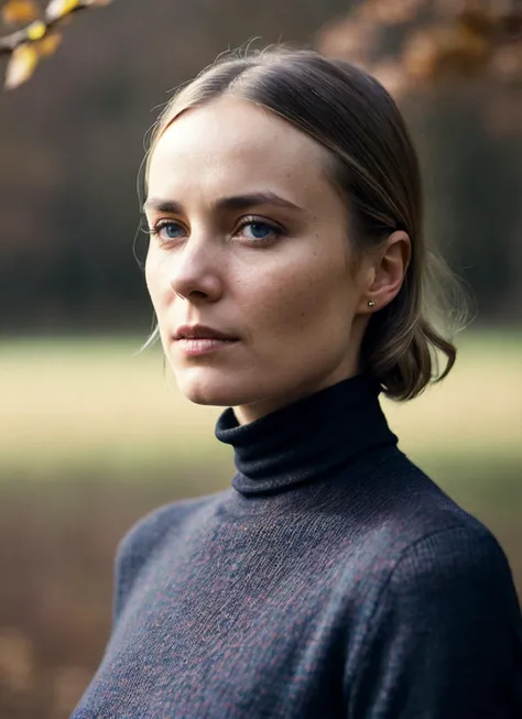 A stunning intricate full color portrait of (sks woman:1), wearing a black turtleneck, epic character composition, by ilya kuvshinov, alessio albi, nina masic, sharp focus, natural lighting, subsurface scattering, f2, 35mm, film grain, <lora:lora_radha_v1_from_v1_160:1>