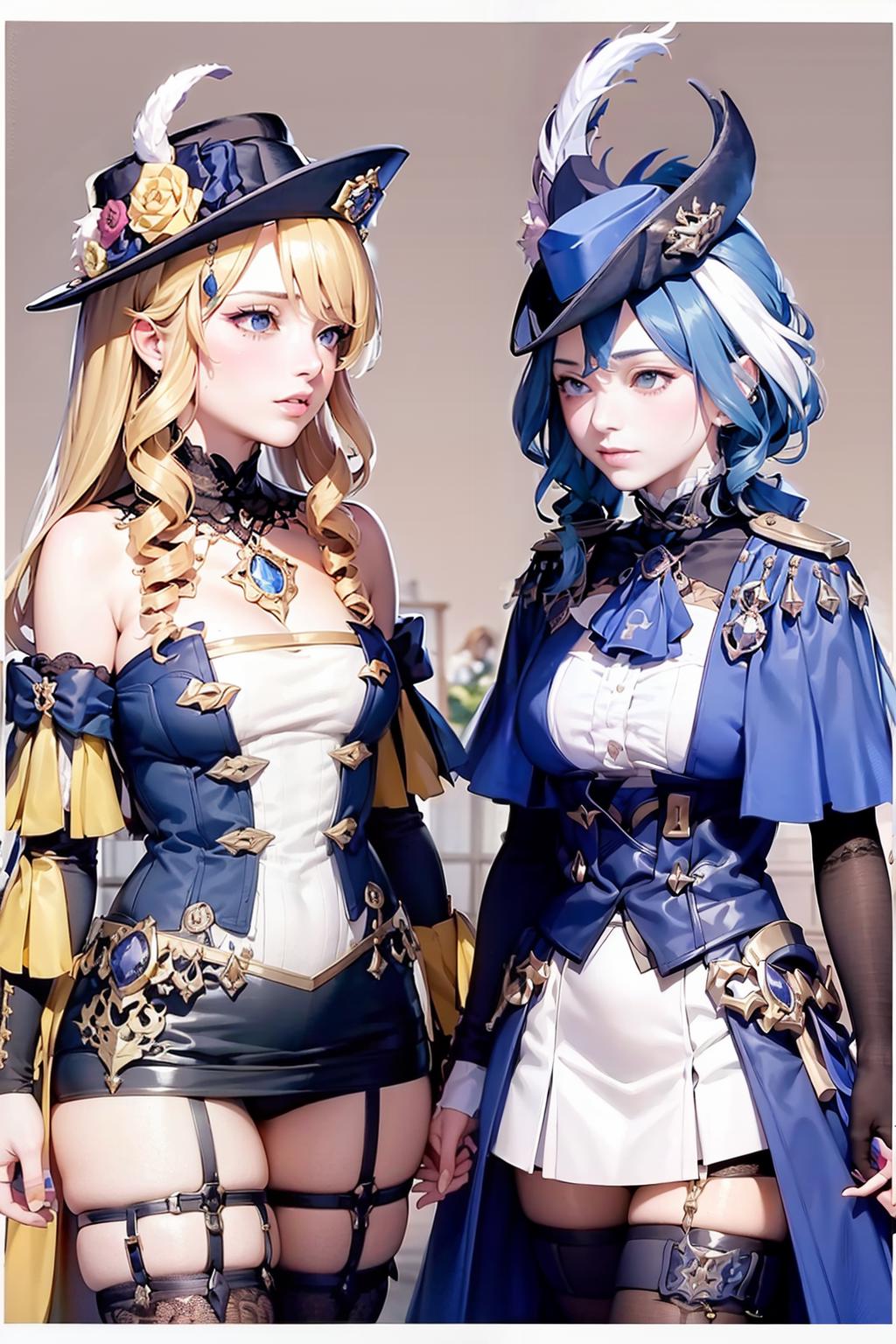 clorinde and navia (genshin impact) 克洛琳德 娜维娅(原神) v1.0