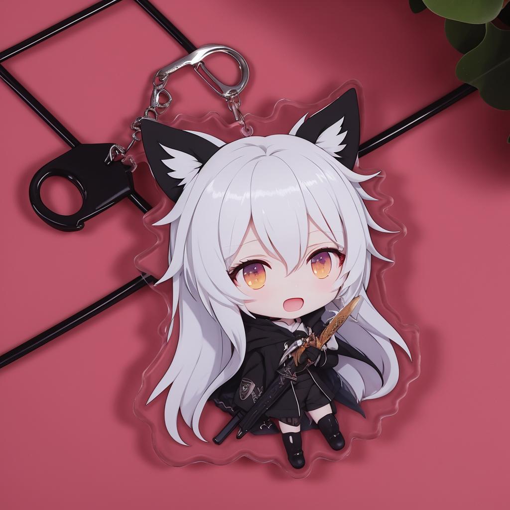 acrylic material key chain pendant 亚力克材质的钥匙挂件 v1.0