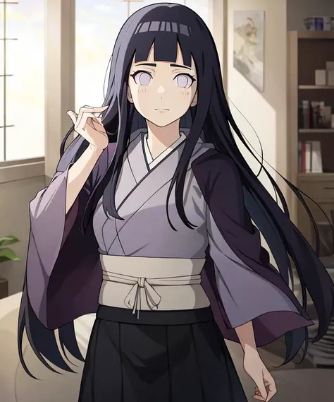 Best quality, absurdres, ultra-detailed,  <lora:HinataV3:1>, hyuuga hinata, Hinata-Boruto-Outfit