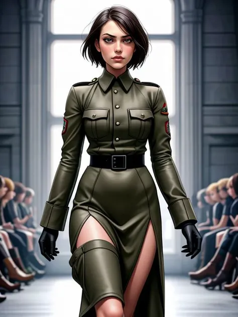Lauren_LaForge,
runway fashion outfit, world war 1 setting,