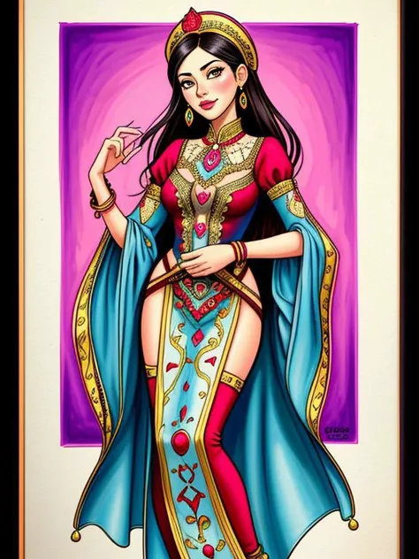 (( traditional media style))
Reese_Finch,
beaded outfit,
