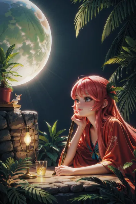 1girl, 8k Technical illustration, concept art, close-up shot of a ("The Being of Luxury":1.3) , it is very Silky and Tiki, lush woods and vegetation, at Sunset, deep focus, sculpture art, [ (surrealism art stylized by Tim Hawkinson:1.0) | (Burt Glinn:0.7) ], Amusing, Hackercore, volumetric lighting, Selective focus, Vivid Colors, Ribbons, Dufaycolor Photograph, professional, pixiv