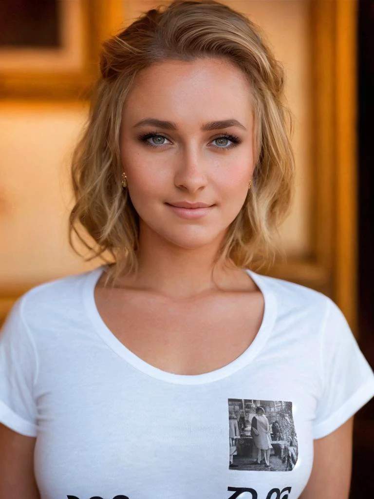 ((Zoomed Out)), ((2/3 body view)), ((Wearing a T-shirt Dress)), ((Professional Photo Shoot)), ((on Hollywood Boulevard)), model shoot style, extremely intricate, High Detail, Sharp focus, dramatic, soft cinematic light, (looking at viewer), (Real Eyes), (Detailed Eye Corneas) (detailed pupils), (smiling), 24mm, photo lab, elegant, insane details, hyperdetailed, low contrast, epiCRealism, (((SFW))) <lora:Hayden_Panettiere:0.85>
