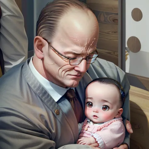 (((senator Armstrong, Father holding Baby, blush))), <lyco:Mother holding Baby:1.0> <lyco:Blush:0.2> <lora:senatorarmstrong:1>