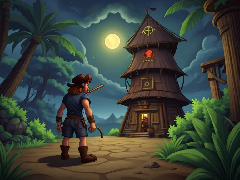 XE-LucasArts, Monkey Island Style,
a cursed pirate treasure hunt,