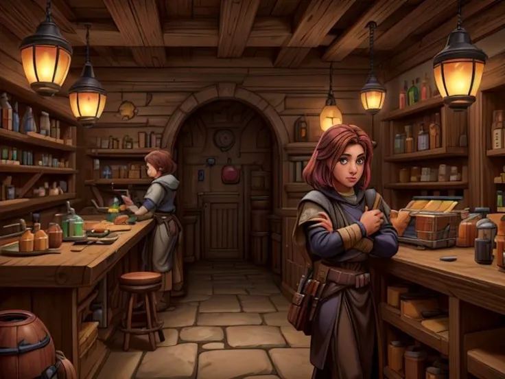 XE-LucasArts, Star Wars Knights of the Old Republic Style,
Potion Shop,
