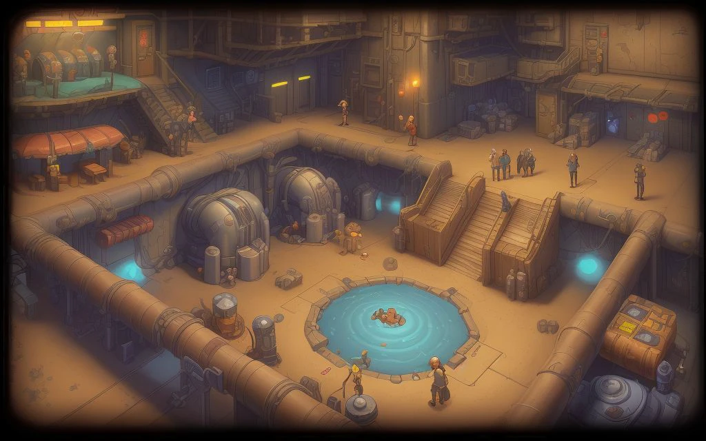 (XE-LucasArts:1.1), , Comic Book CG Game Illustration, ((no humans, no people))
waterpunk Assembly Line Area
<lora:LORA-XenoDetailer-v3A:0.5>
