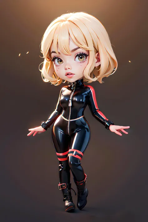 (masterpiece, best quality), studio photo,
perfect athletic model body, (narrow waist:1.4), big perfect round breasts, (latex suit:1.4), (gorgeous face, skin texture:1.2), (ultra-wide angle:1.3), half body shot, pale skin, cinematic lighting,
<lora:BDSMClothing-v1:0.6> latex, catsuit, transparent, see-through, fishnets, boots, skin tight, latex bodysuit, see-through latex bodysuit,zipper,transparent latex,
plain background,photography,t
<lora:chibi:1.1> chibi, full body,
<lora:detail_slider_v4:1.1>