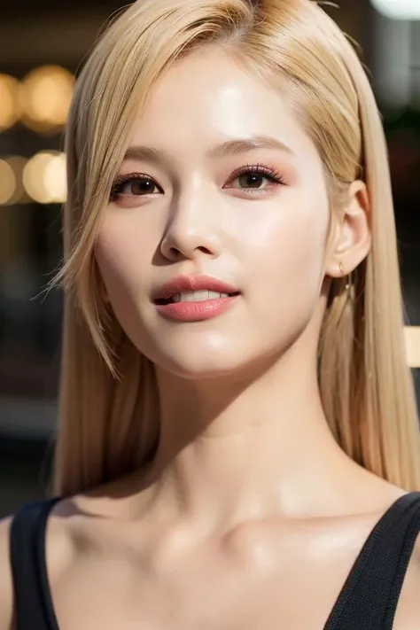 sntwsana, 8k, (best quality, raw photo), (realistic, photo-realistic:1.3), masterpiece, ultra detailed, extremely detailed eyes and face, light on face, physically-based rendering, extremely detailed eyes and face, makeup, ultra detailed skin texture, realistic skin tone, perfect skin, extremely detailed CG unity 8k wallpaper, bang, (smile), city, night, perfect anatomy <lora:sanaTWICE_sanaV10:0.8>