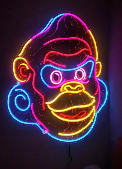 <lora:shineglasscd_xl-000005:0.7>,a (shineglasscd_xl,shine glass,neon lights,light particles,colorful:1.3,gradient,chromatic aberration) mechanical monkey,no humans,long-focus,tilt-shift,dark background,simple background,full body,chinese zodiac,cutie,cute,still life,front view,facing viewer,looking at viewer, emotional,harmonious,high budget,moody,epic,gorgeous,perfect lighting,realistic,photorealistic,photographic,photo (medium),real,moody lighting,volumetric lighting,reality ray tracing,8K,HDR,UHD,masterpiece,best quality,highly detailed,high resolution,finely detail,extremely detailed,ultra detailed,wallpaper