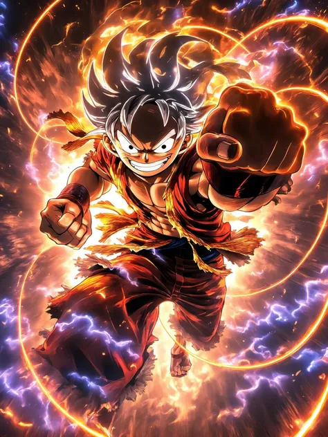 masterpiece,best quality,depth of field,aesthetic,
White hair,hair fluttering like flames,spiral pupils,steam clouds around the character,guy,in good physical shape,insane smile,big smile,flying,squatting,swinging his fist,5 gear luffy,
<lora:add-detail-xl:1>,<lora:PE_NeonSignStyle:0.9> PENeonSign,neon Sign,glowing,colorful,