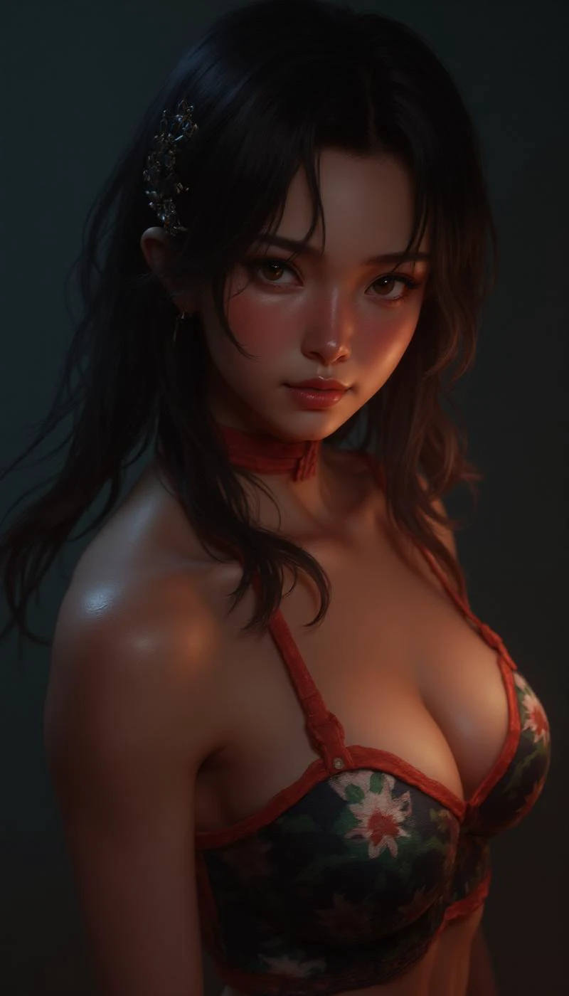 score_9, score_8_up, score_7_up, score_6_up, 1girl, solo, girl 21yo, (Juri Han (Street Fighter 6):1.3), perfect face, perfect eyes, big eyes, blushing, sexy girl, beautiful eyes, athletic body, freckled face, large breasts, detailed, extremely detailed, fine details, cute round girly face, round face, (cute face), cute detailed girl face, beautiful eyes, focus on woman, expressive in pain, expressive scared, strapless bodycon dress, pear-shaped body, dark dungeon, darkness, night, moonlight, cleavage, motion lines, a girl kneeling, (looking at viewer:1.2), size difference, slutty expression, taller male, (rough deepthroat, balls-deep, throatfuck:1.5) drooling, drool on chin, thick strings of saliva, spit, sweating, shiny skin, extreme blush, 1boy(evil master, hyper penis, gigantic cock), (side angle, side side view:1.5), (massive throat bulge:1.5), (hand on head, grabbing hair: 1.2), nude male, glasses temple, intricate details, 8k.